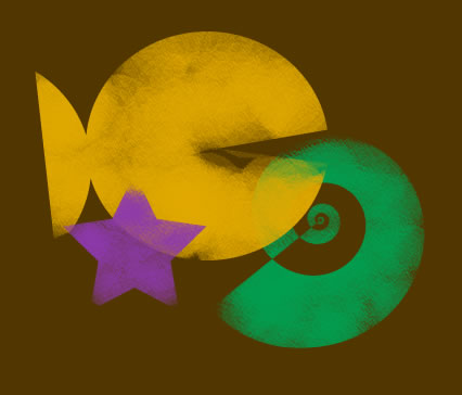 Vintage effect on vector graphics